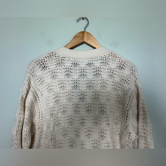 Hill House The Simple Cardigan Sweater 100% Merino Wool in Cream Size L/XL - Picture 8 of 11